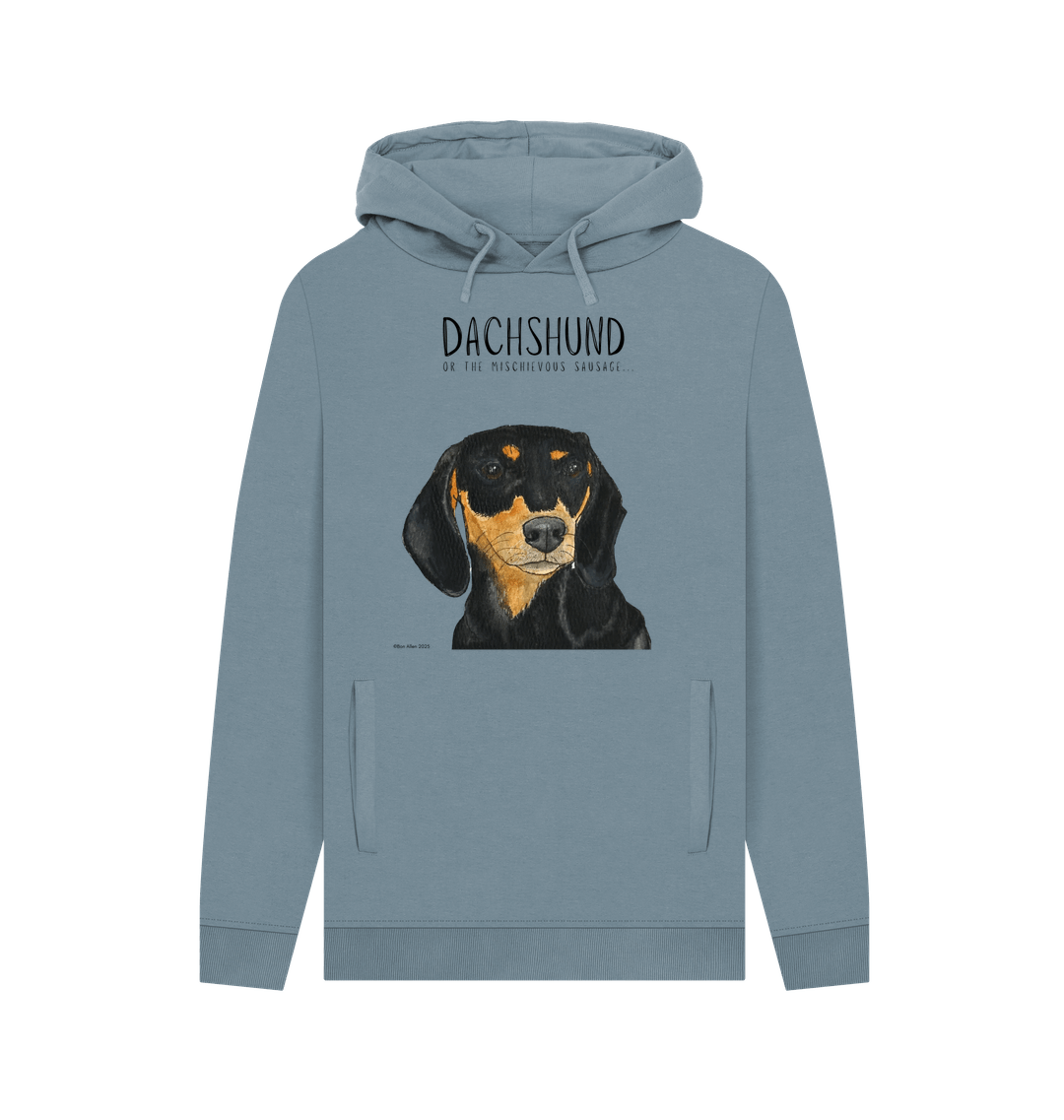 Black & Tan Dachshund Hoodie – Small Legs, Big Attitude!