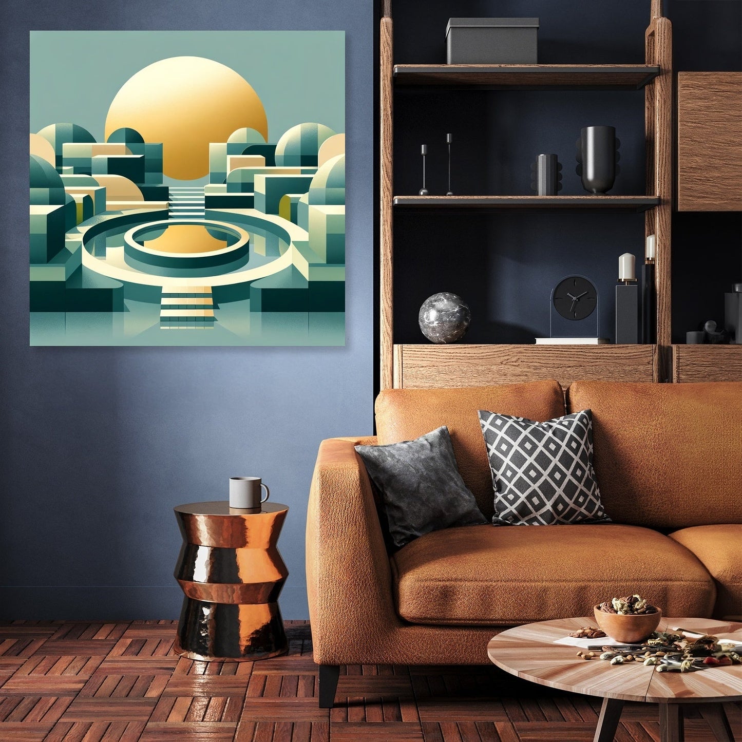 Geometric Serenity Canvas