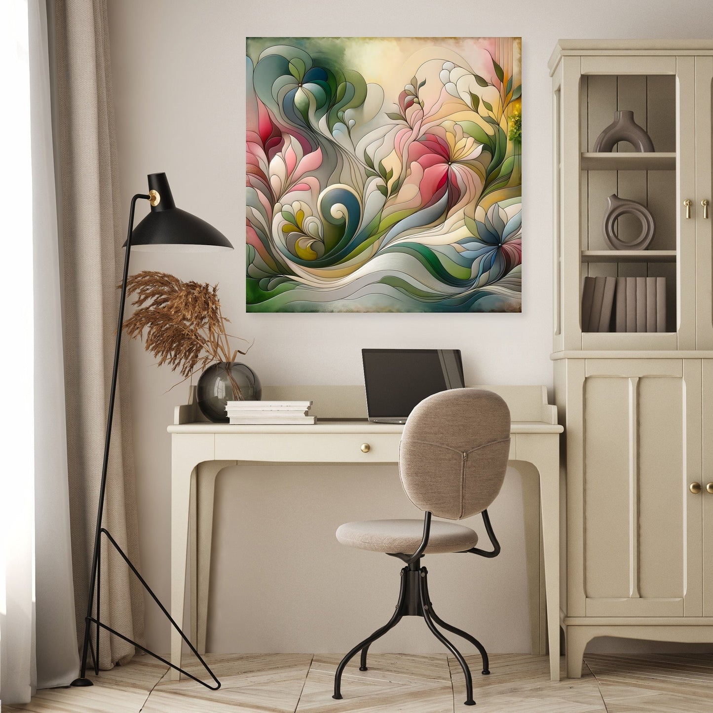 Blooming Abstraction Canvas