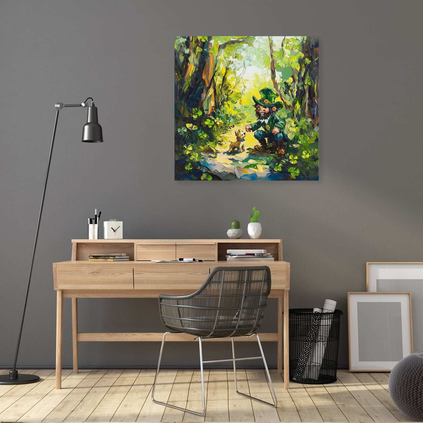 Leprechaun's Woodland Canvas