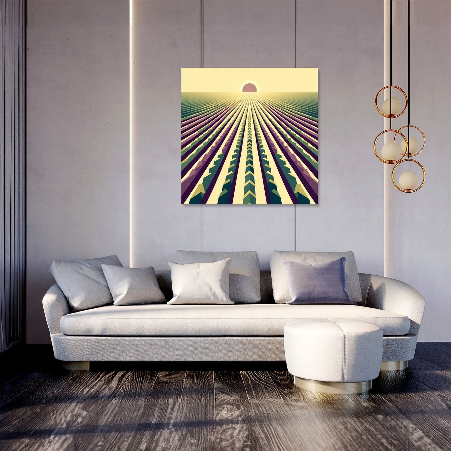 Harvest Geometry Canvas
