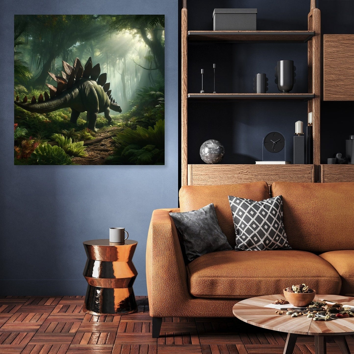 Forest Wanderer Stegosaurus Canvas