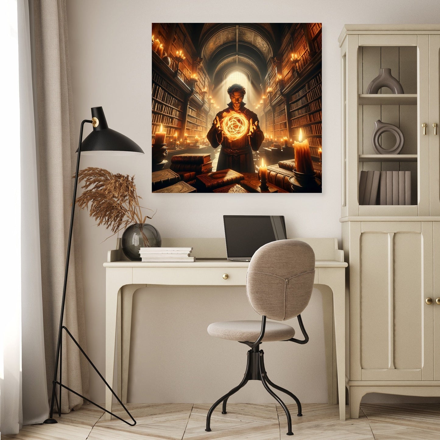 Arcane Fire Mage Canvas