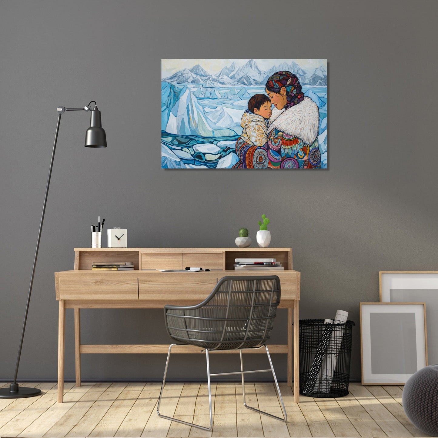 Inuit Maternal Embrace Canvas