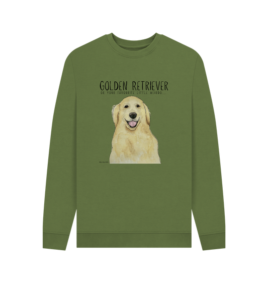 Golden Retriever Vibes: Sustainable Men’s Sweatshirt