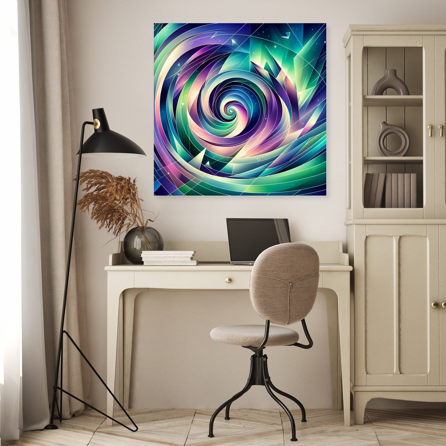Aurora Geometry Canvas