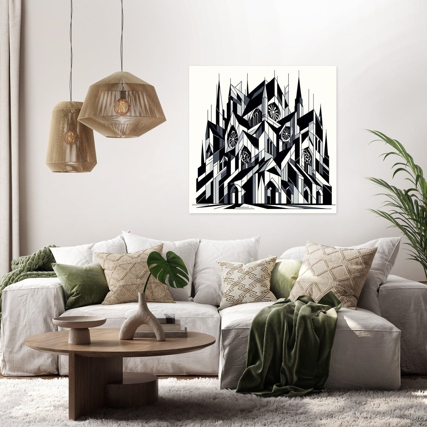 Fragmented Gothic Canvas
