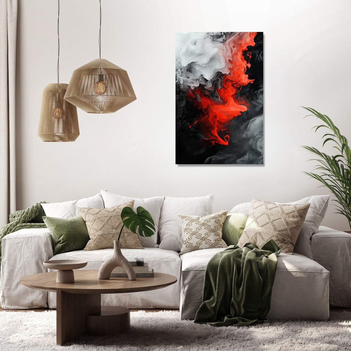 Inferno's Embrace Canvas