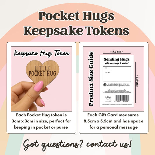 Pocket Hug - Hugs, Kisses & Fairy Wishes | Enchanting Fairy-Themed Gift | Keepsake Token for Sending Hugs & Magical Wishes