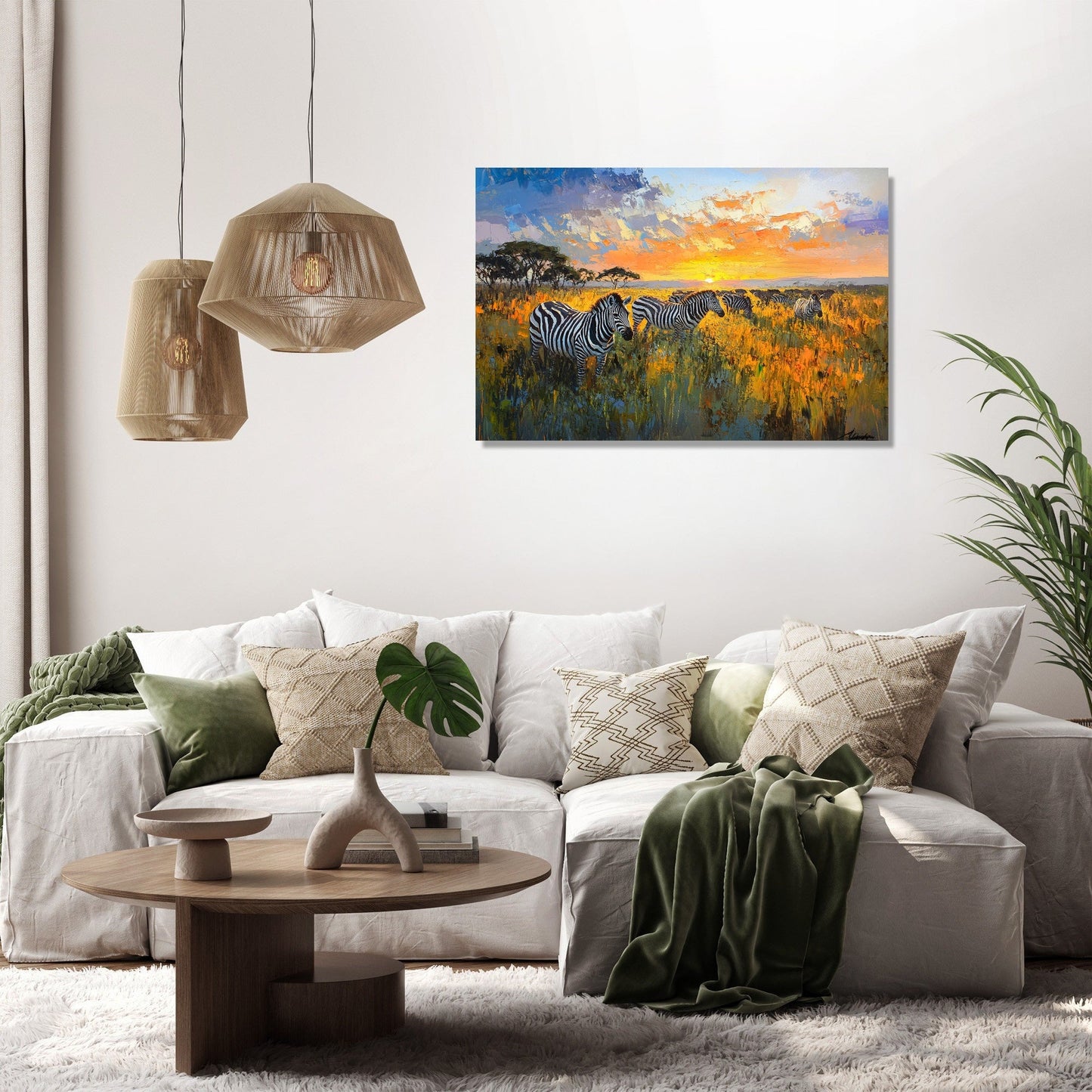 Sunset Stripes Canvas