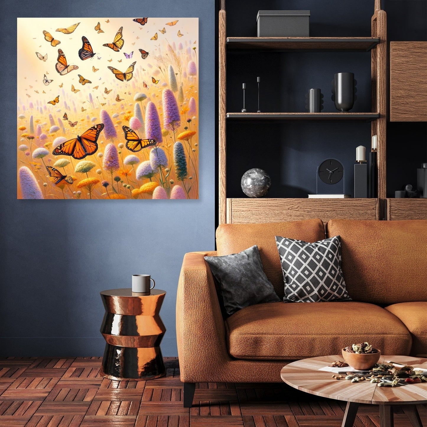 Monarch Meadow Canvas