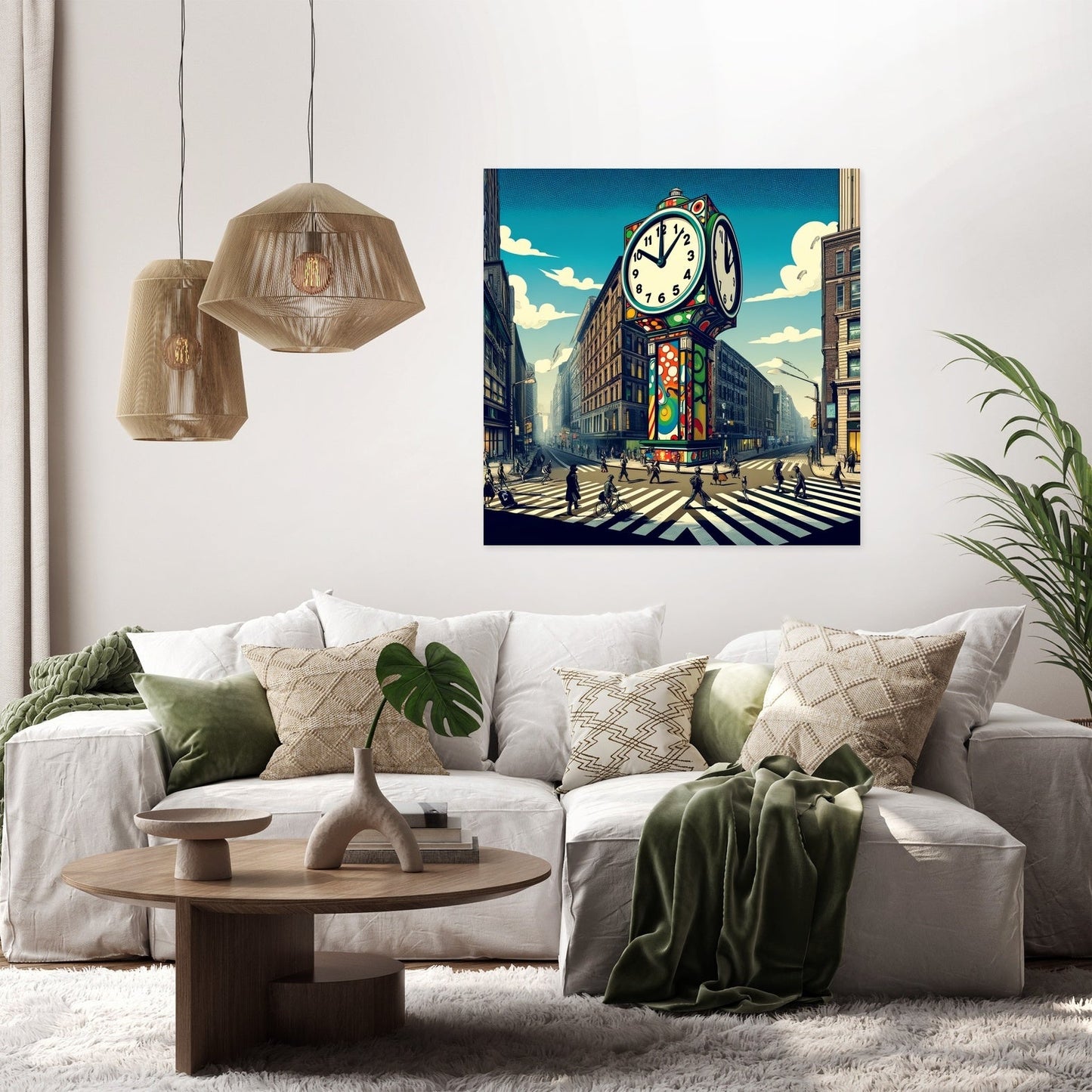Time's Whimsy Avenue Canvas