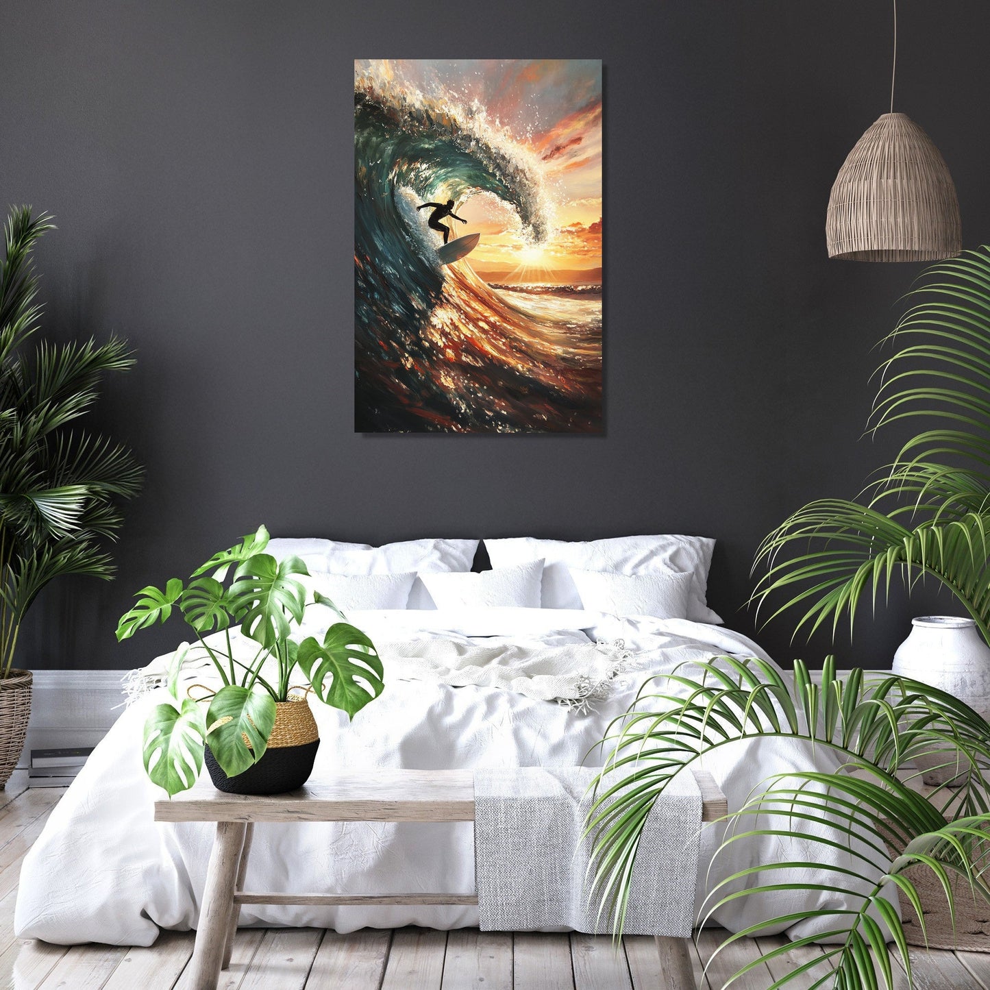 Surfer’s Sunset Canvas