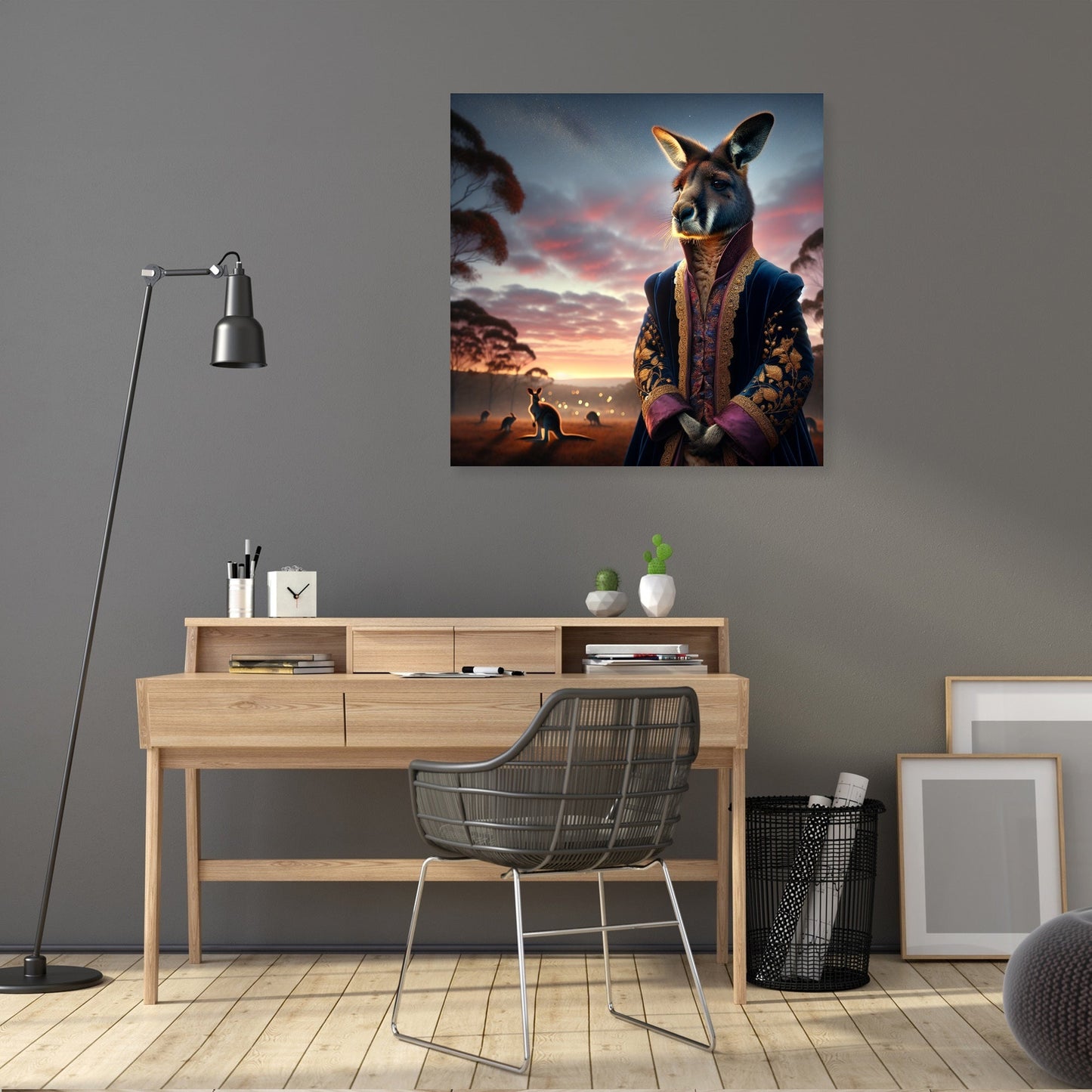 Regal Kangaroo Twilight Canvas
