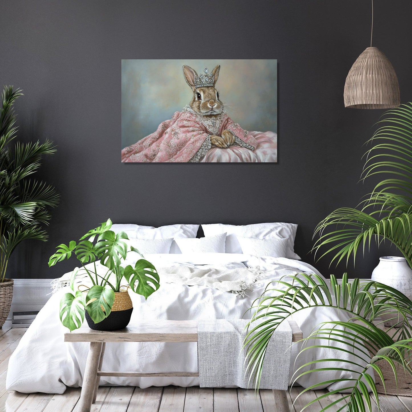 Miniature Rabbit Regal Canvas