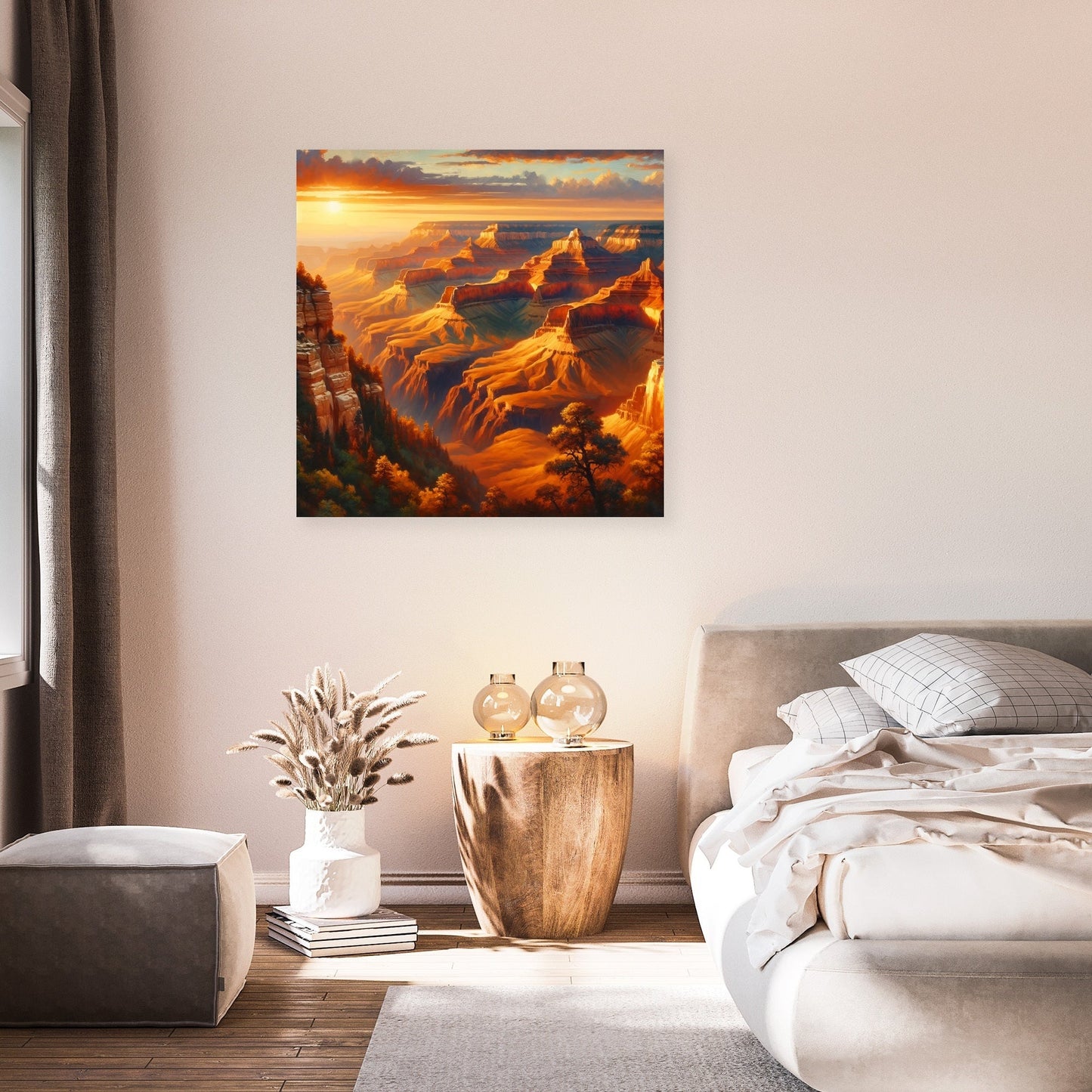 Majestic Canyon Sunset Canvas