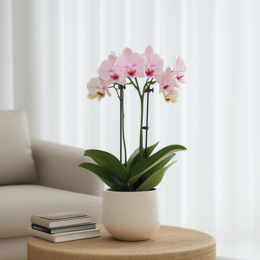 Moth Orchid - Phalaenopsis Multiflora with basket - Height 35-45cm - ⌀12cm
