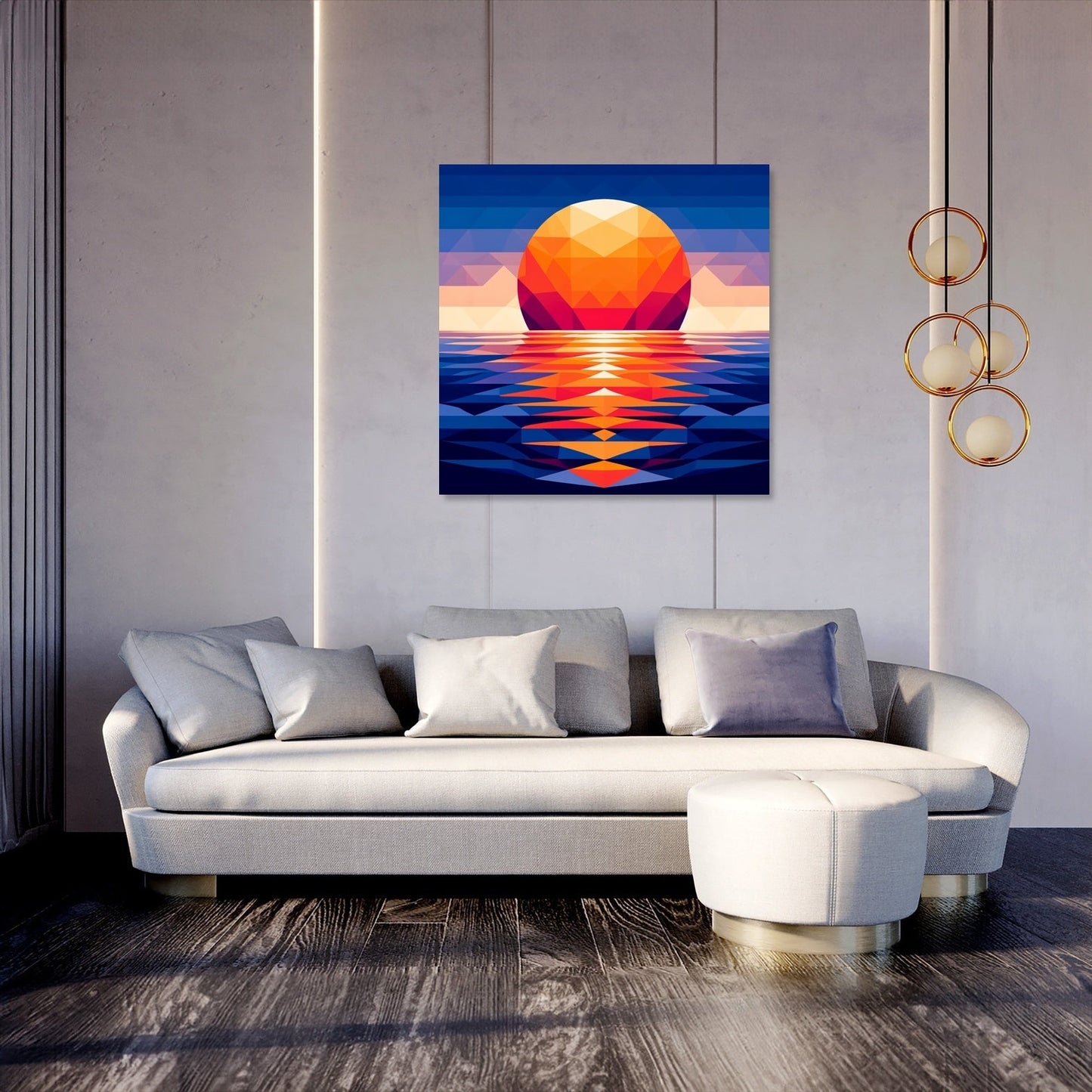 Sunset Symmetry Canvas