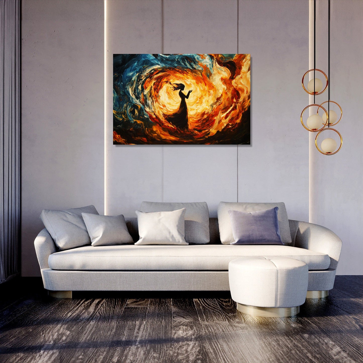 Flame Embrace Canvas