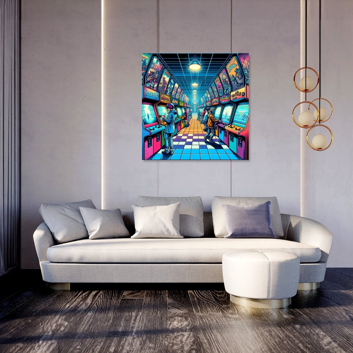 Future Play Arcade Canvas