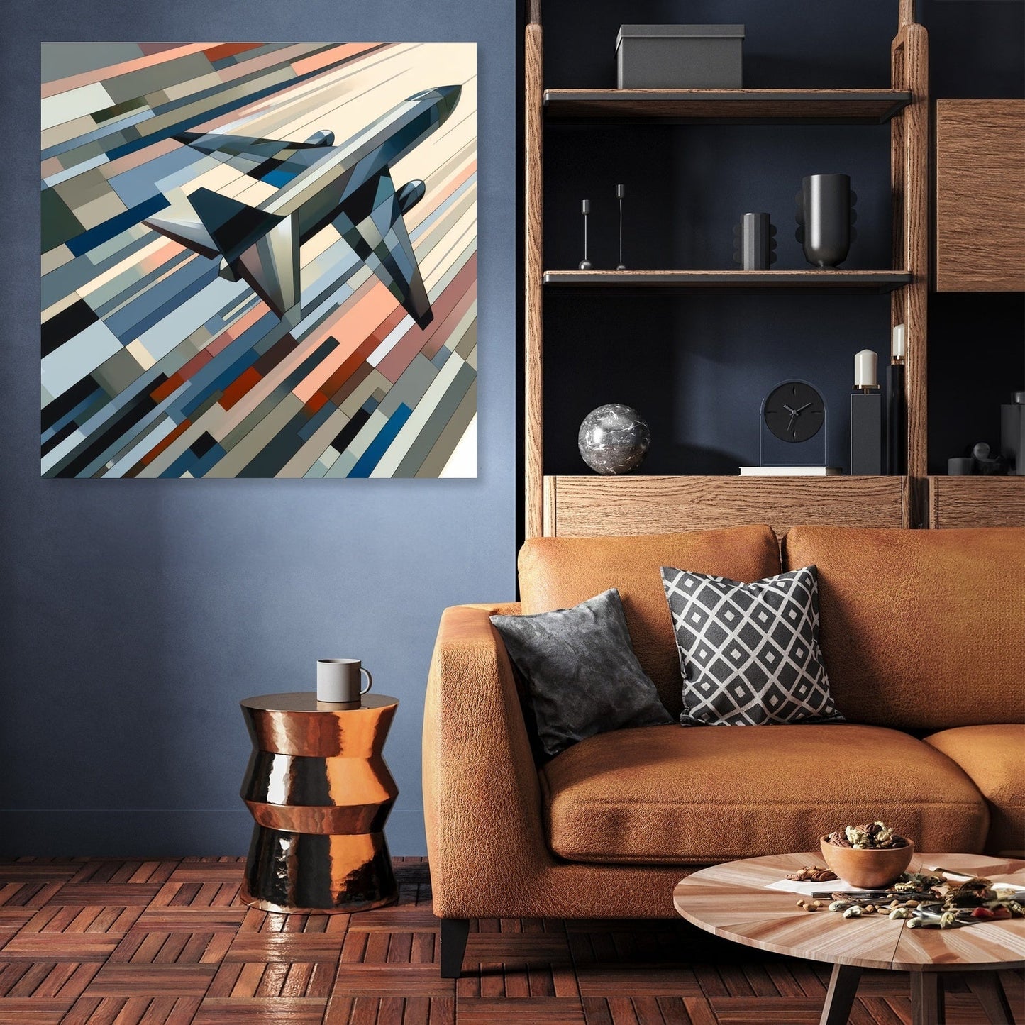 Abstract Flight Patterns Canvas