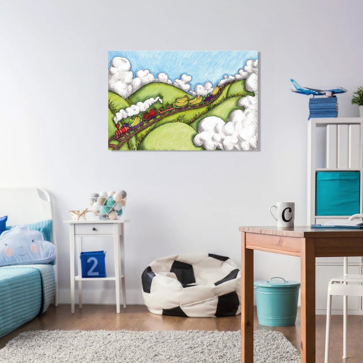 Fruity Train Canvas