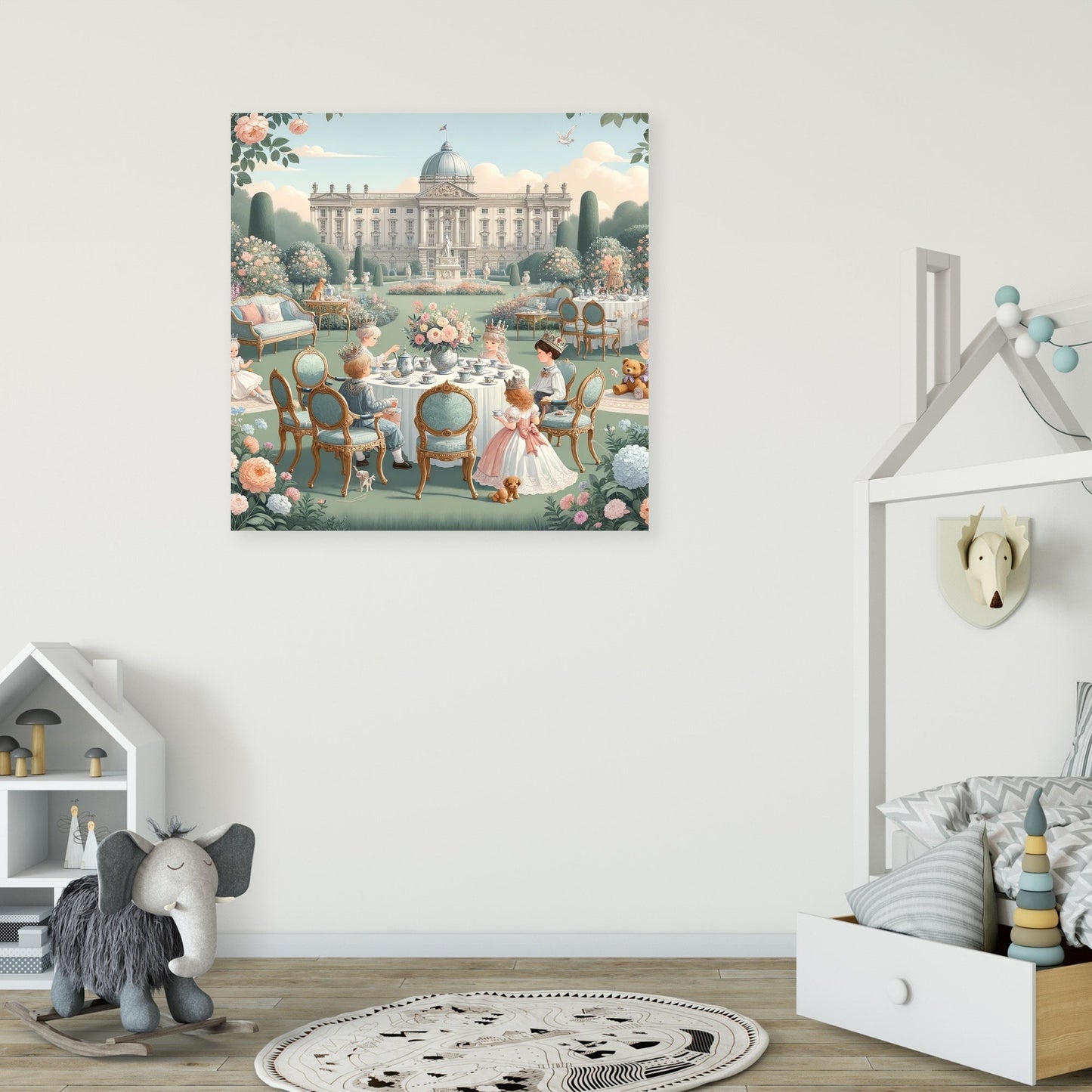 Royal Garden Tea Party Canvas