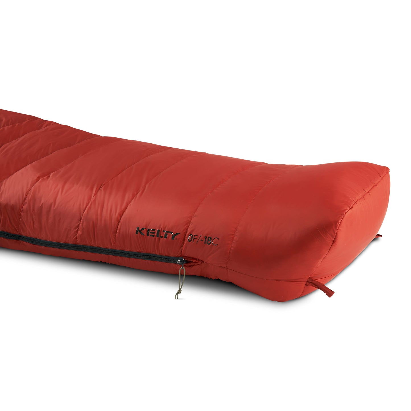 Kelty Cosmic Down 0°F (-18°C) 550-Fill Sleeping Bag - Long - Tandoori Spice/Green Gables