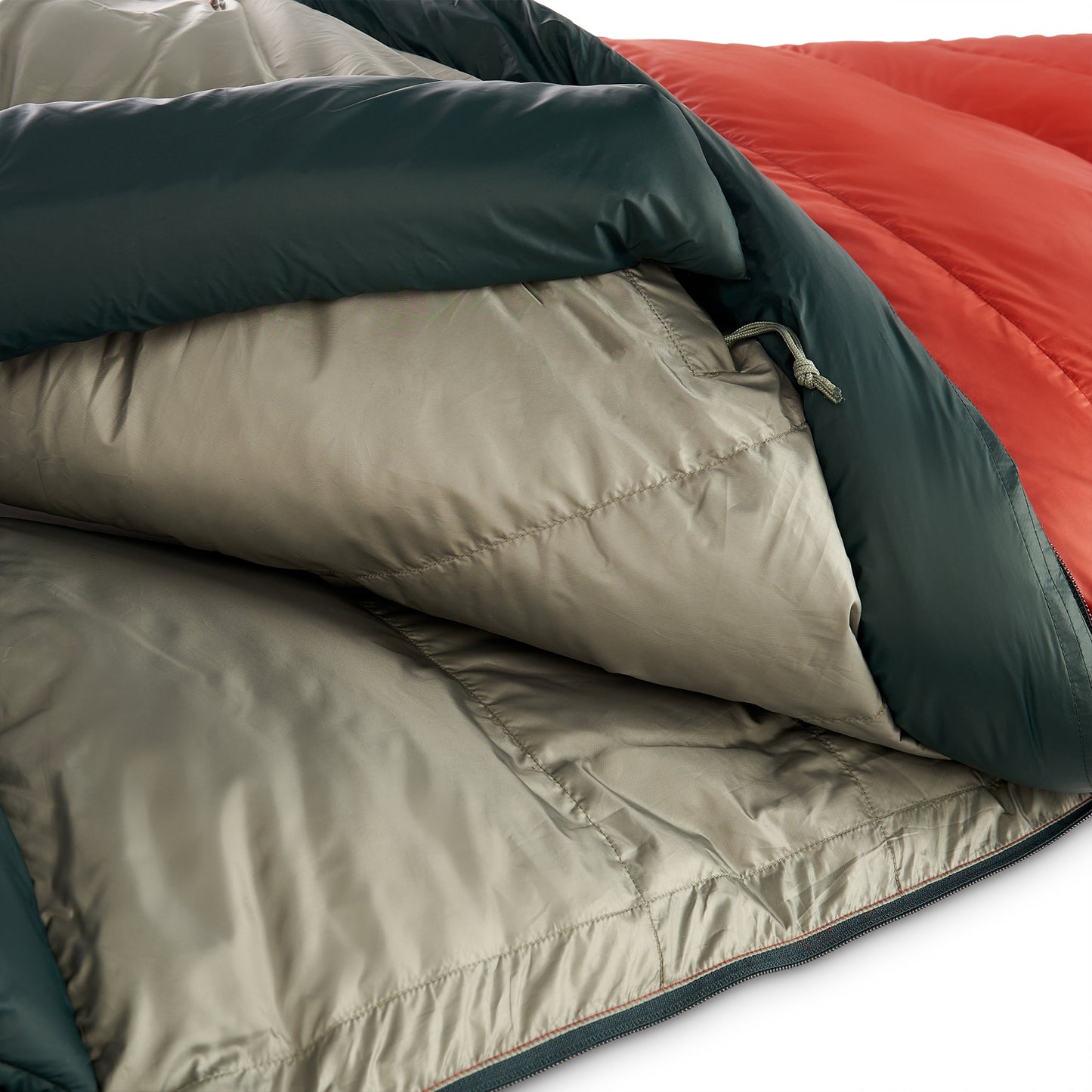 Kelty Cosmic Down 0°F (-18°C) 550-Fill Sleeping Bag - Long - Tandoori Spice/Green Gables