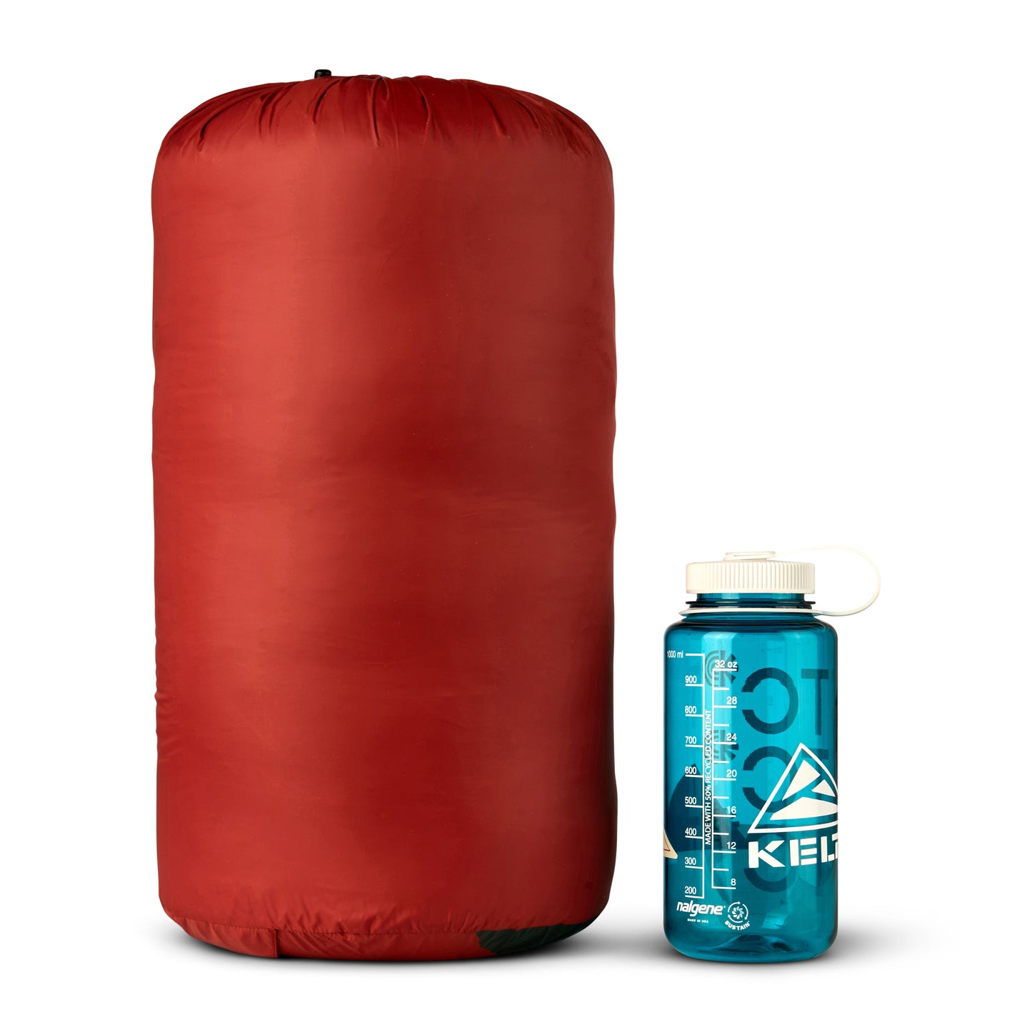 Kelty Cosmic Down 0°F (-18°C) 550-Fill Sleeping Bag - Long - Tandoori Spice/Green Gables