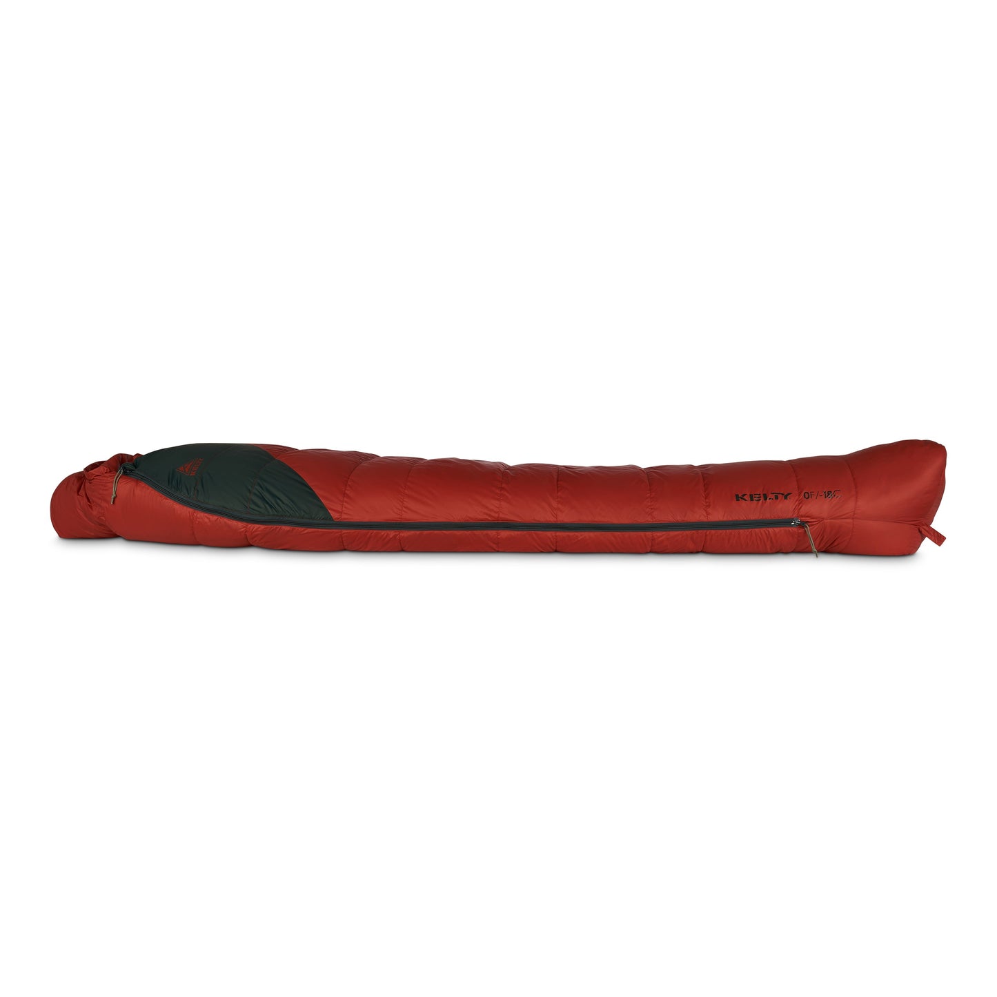 Kelty Cosmic Down 0°F (-18°C) 550-Fill Sleeping Bag - Long - Tandoori Spice/Green Gables