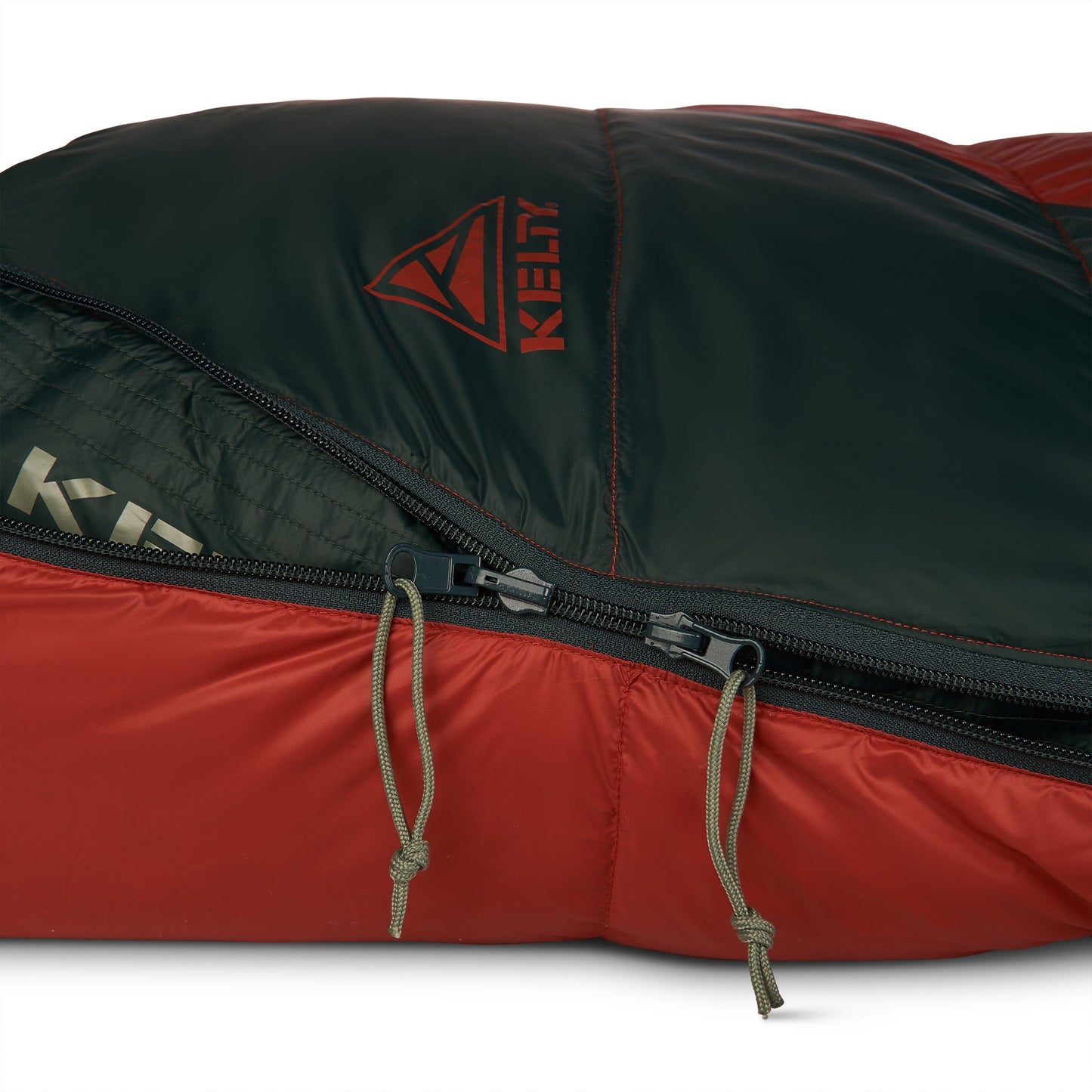 Kelty Cosmic Down 0°F (-18°C) 550-Fill Sleeping Bag - Long - Tandoori Spice/Green Gables