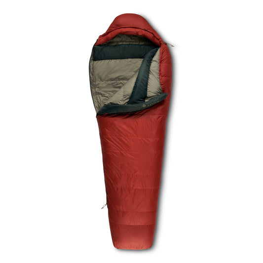 Kelty Cosmic Down 0°F (-18°C) 550-Fill Sleeping Bag - Regular - Tandoori Spice/Green Gables