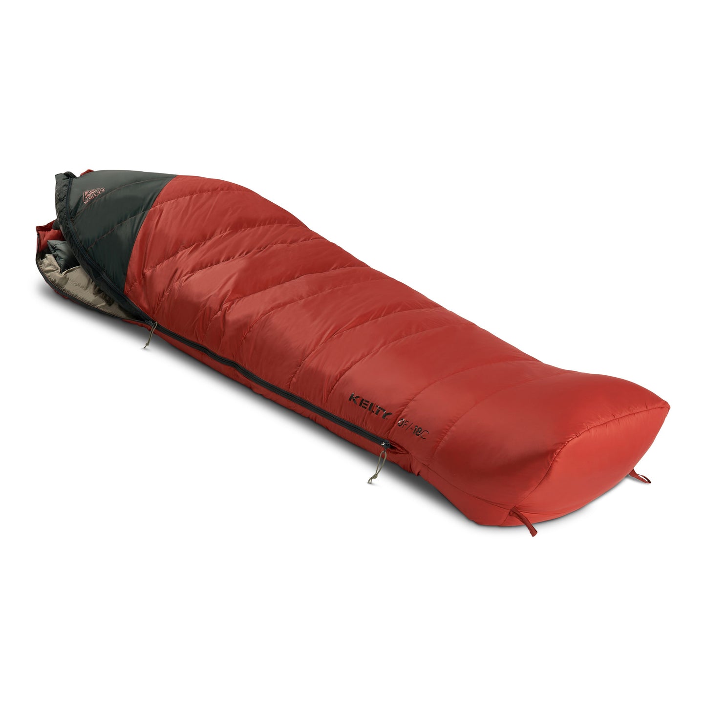 Kelty Cosmic Down 0°F (-18°C) 550-Fill Sleeping Bag - Regular - Tandoori Spice/Green Gables