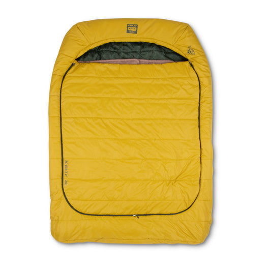 Kelty Tru.Comfort Doublewide 20°F (-7°C) Synthetic 2-Person Sleeping Bag - One Size - Olive Oil/Gamescape