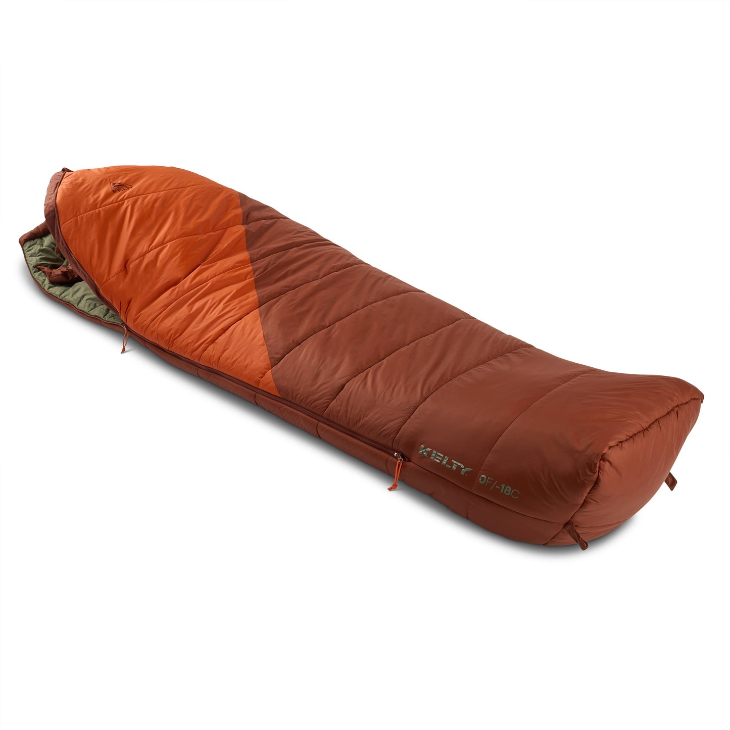Kelty Cosmic Synthetic 0°F (-18°C) Sleeping Bag - Long - Cherry Mahogany/Cinnamon Stick