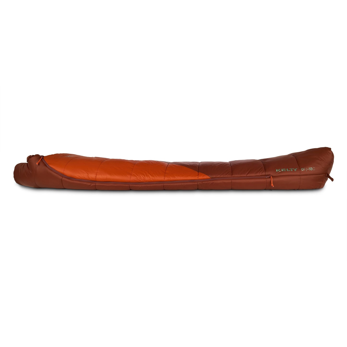 Kelty Cosmic Synthetic 0°F (-18°C) Sleeping Bag - Long - Cherry Mahogany/Cinnamon Stick