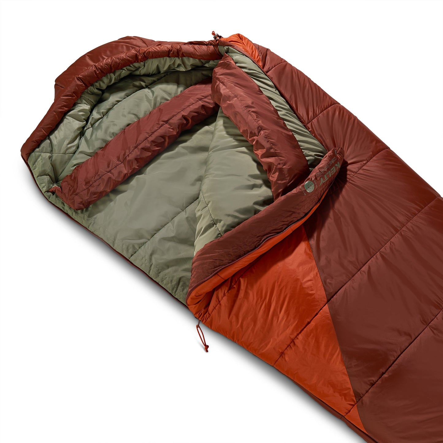 Kelty Cosmic Synthetic 0°F (-18°C) Sleeping Bag - Long - Cherry Mahogany/Cinnamon Stick