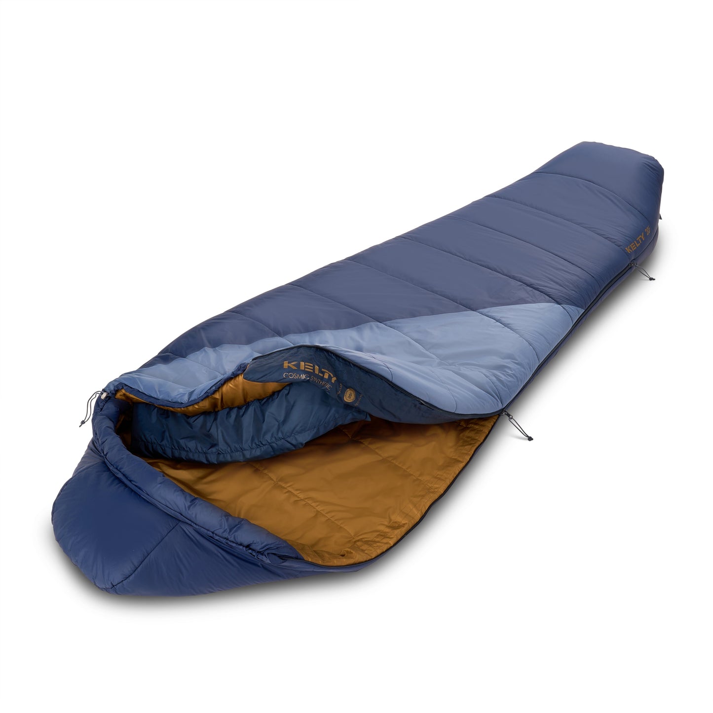 Kelty Cosmic Synthetic 20°F (-7°C) Sleeping Bag - Long - Pageant Blue/Bering Sea