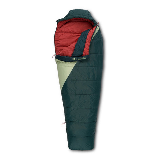 Kelty Women's Cosmic Synthetic 20°F (-7°C) Sleeping Bag - Regular - Green Gables/Laurel Green