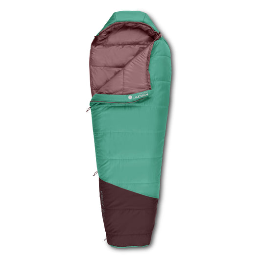 Kelty Kids' Mistral 20°F (-7°C) Synthetic Sleeping Bag - One Size - Malachite/Huckleberry/Antler