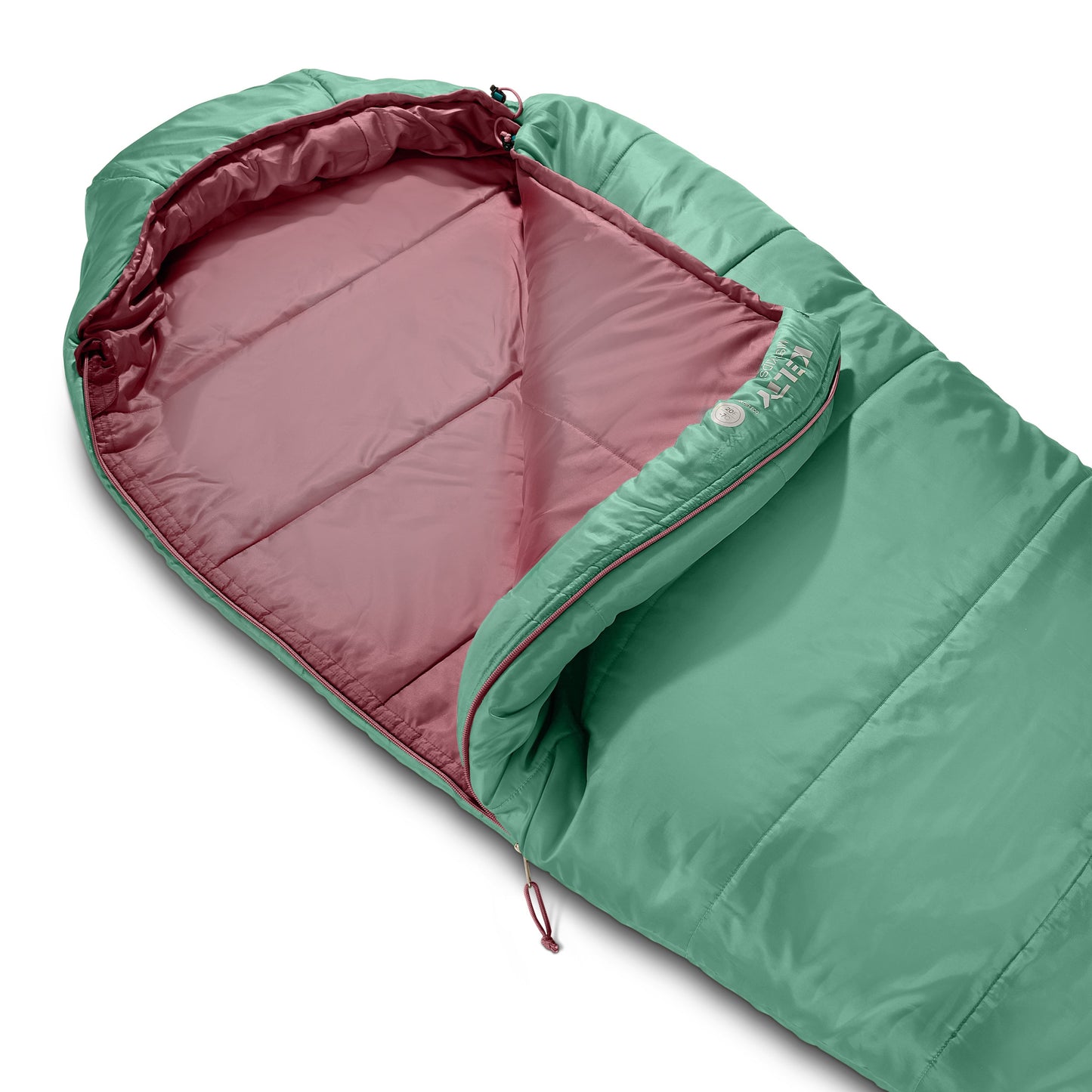Kelty Kids' Mistral 20°F (-7°C) Synthetic Sleeping Bag - One Size - Malachite/Huckleberry/Antler
