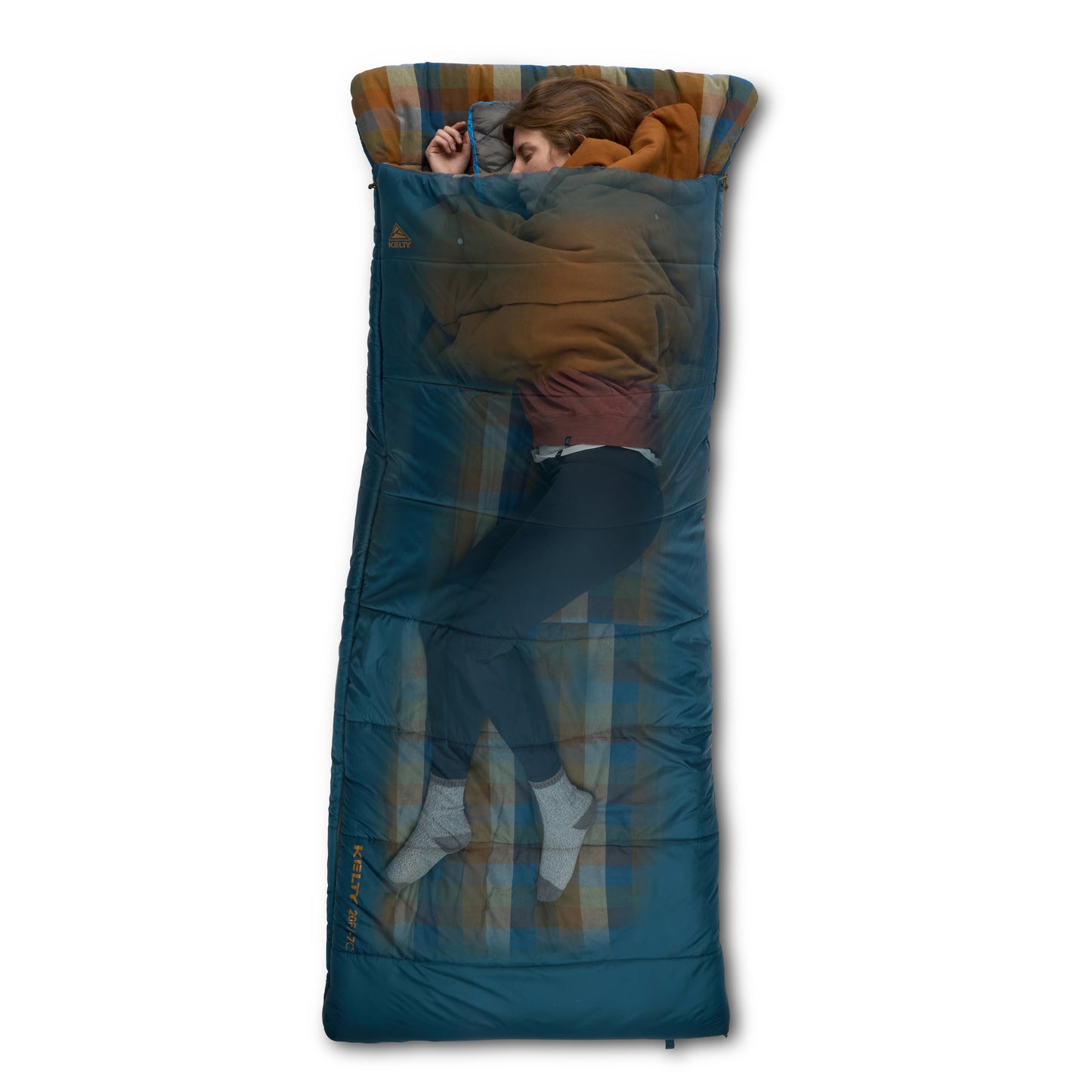 Kelty Wayback 20°F (-7°C) Synthetic Sleeping Bag - One Size - Reflecting Pond