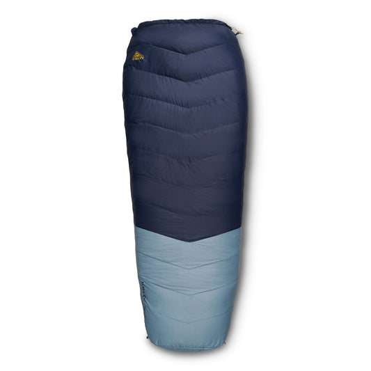 Kelty Supernova 20°F (-7°C) 550-Fill Down Sleeping Bag - Long, Right-Hand Zip - Pageant Blue/Windward Blue/Olive Oil
