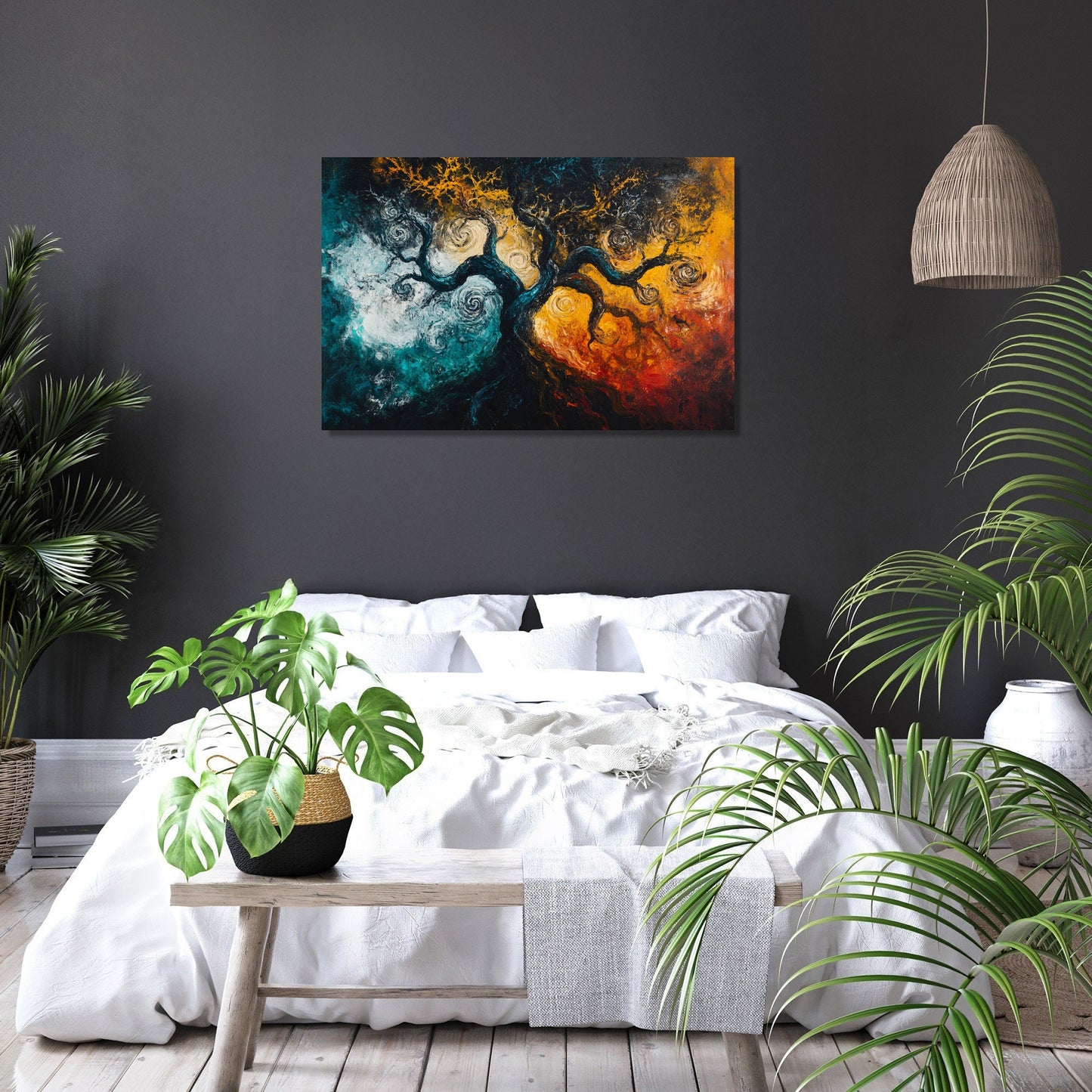 Entwined Tree Canvas