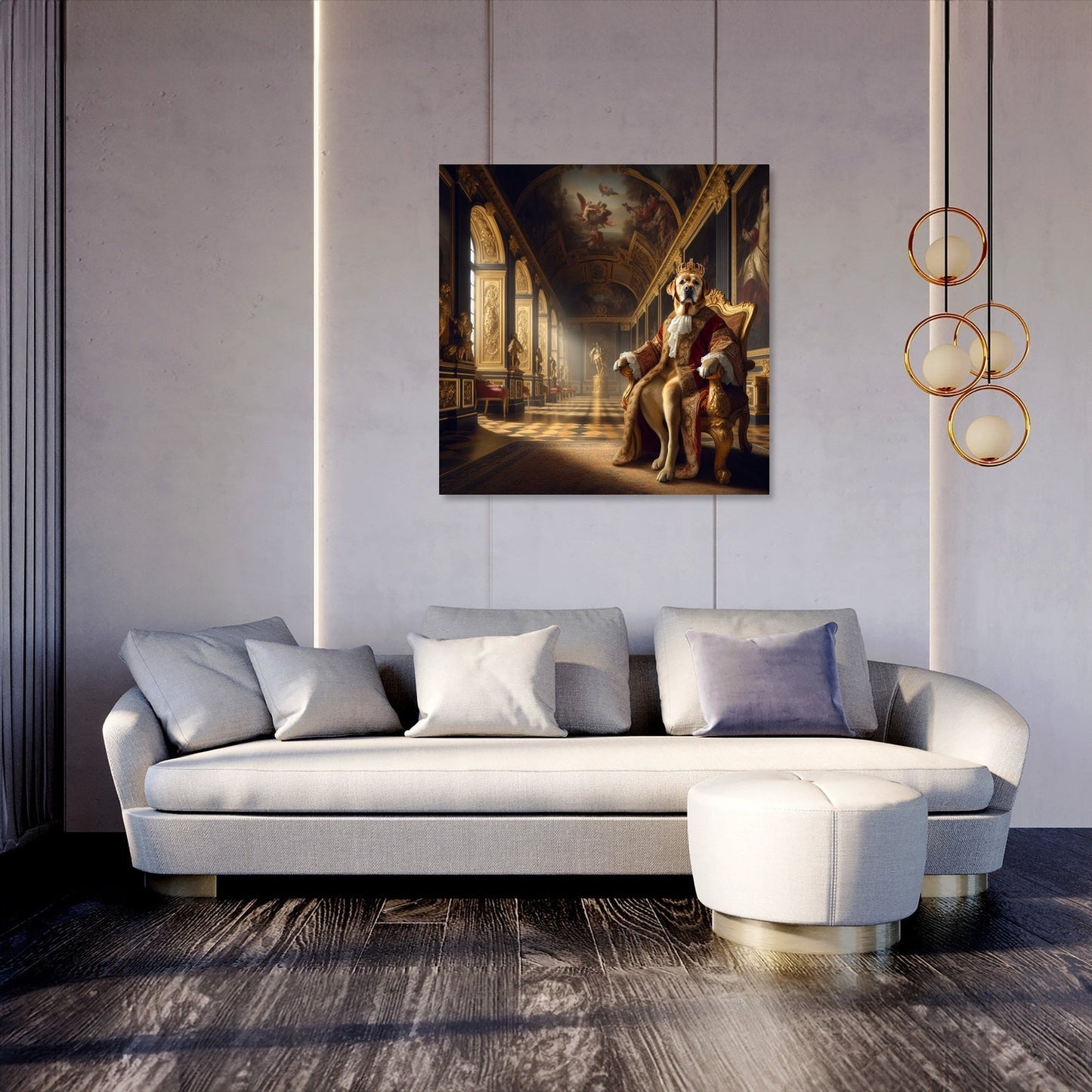 Baroque Labrador Royalty Canvas