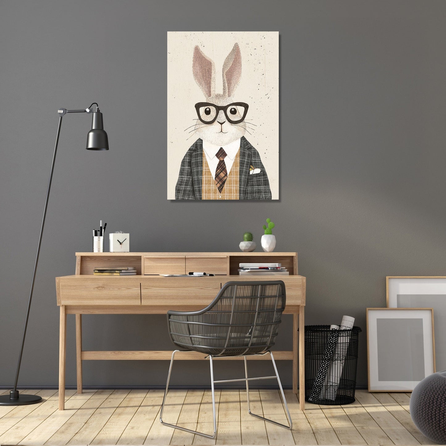 Dapper Rabbit Canvas