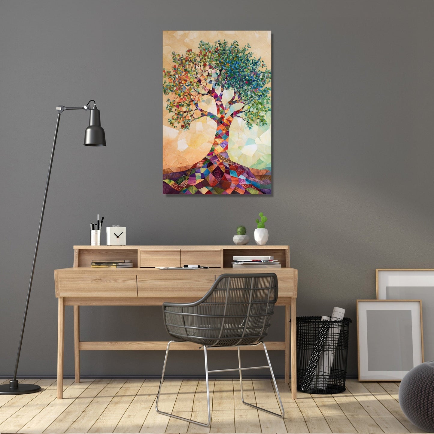 Geometric Tree of Life Canvas