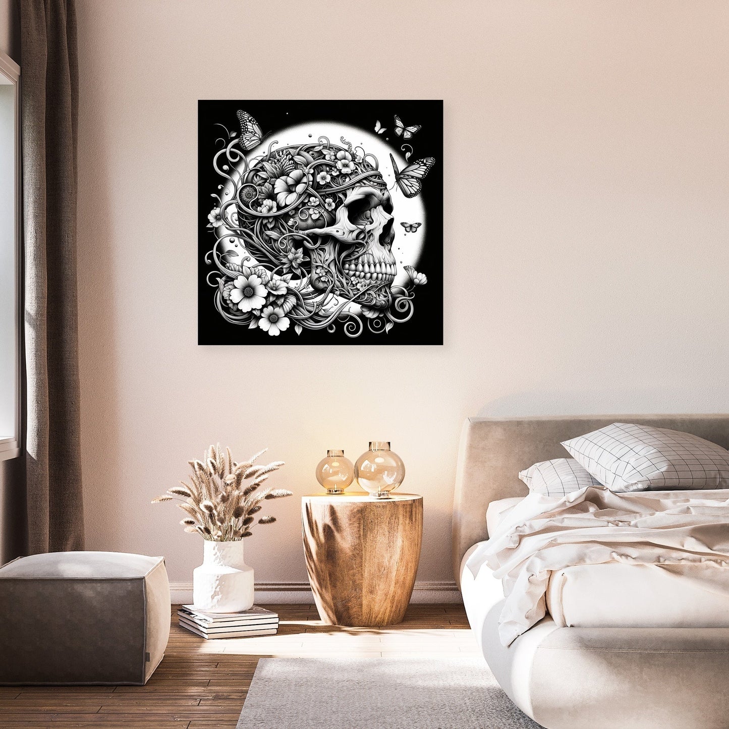 Surreal Skull Canvas