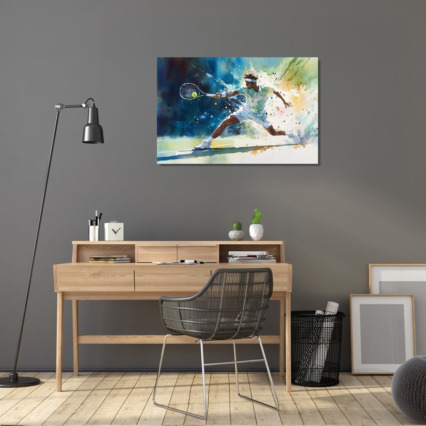 Tennis Serve Momentum Canvas